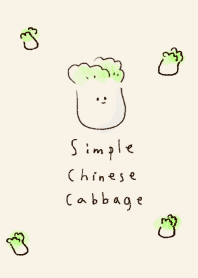 simple Chinese cabbage beige.