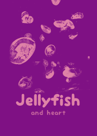 Jellyfish & heart Royal purple