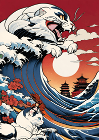 Lautan Kucing Ukiyo-e 87