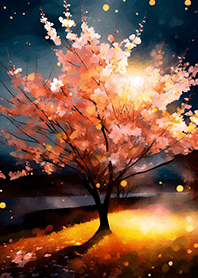 美しい夜桜の着せかえ#1976