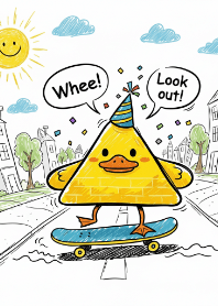 เป็ดสามเหลี่ยมสุดคึกคักมาทักทาย