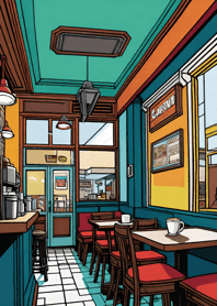 Cozy Coffee shop 7A293C