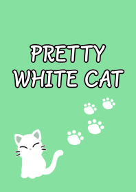 PRETTY WHITE CAT Theme-GREENj