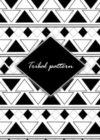Tribal pattern -Achromatic color-