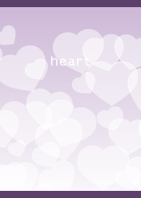 fluffy heart on purple