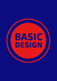 BASIC DESIGN[NAVY/RED]