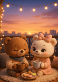 Sunset Balcony Cocoa Sweet Time