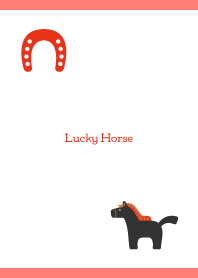 Smiling Horse02 on red