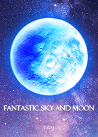 Fantastic sky and moon