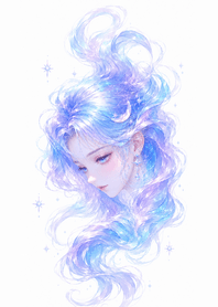 霜藍星髮月影夢