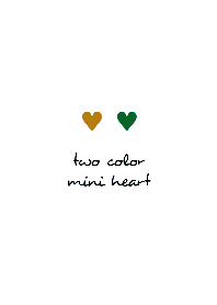 two color mini heart THEME 248