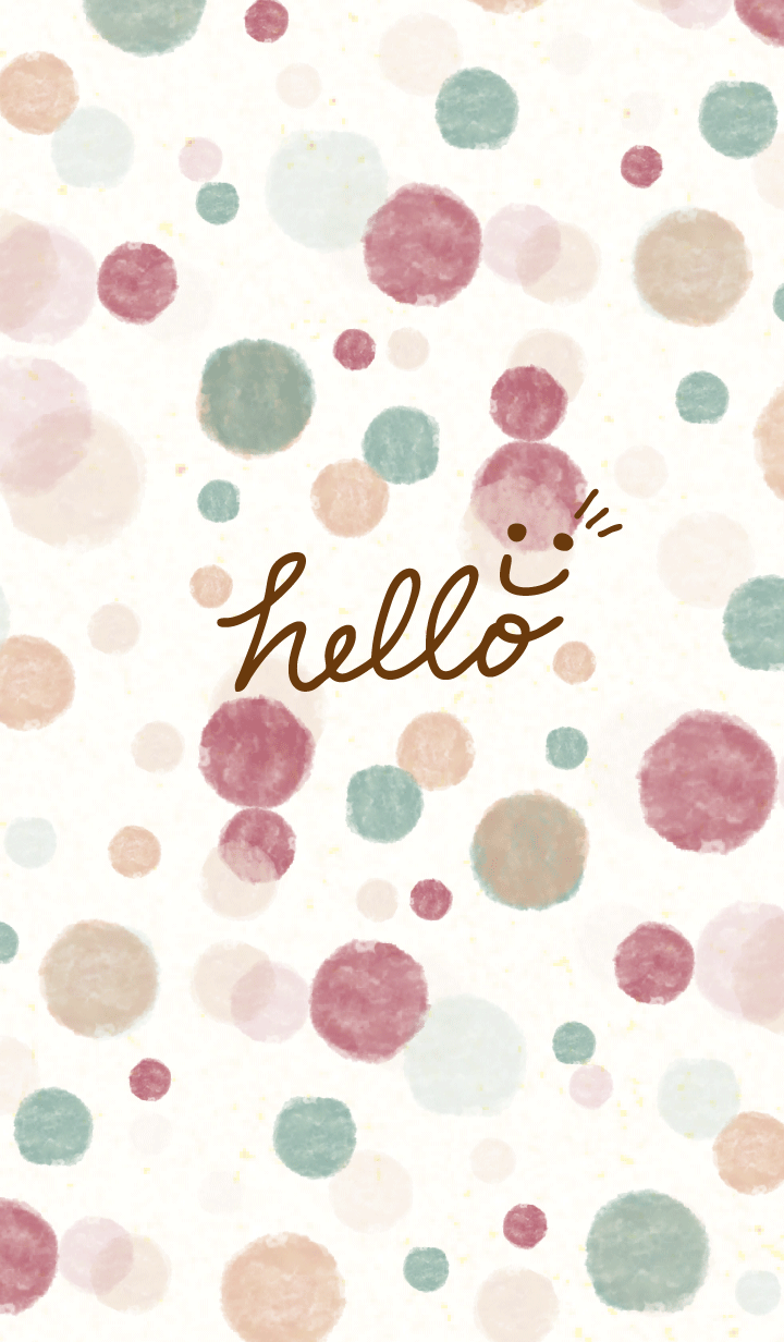 Watercolor Polka dot6 - smile23-