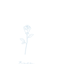 Rose / 白と水色
