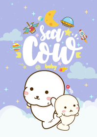 พะยูนตัวน้อย กาแล็กซี่ สีม่วง