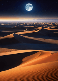 Desert night moon Eac475