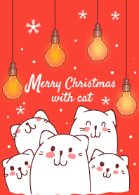 Merry Christmas with cat