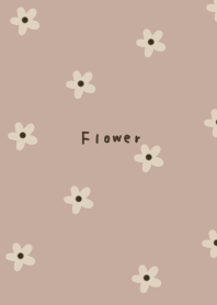 Beige tones. Floral pattern.