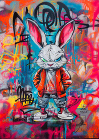 StreetArt:Stylin' Bunny!(odd eye)