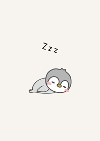 Rest sleeping penguin