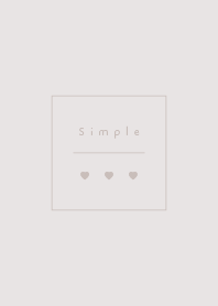 Greige heart simple