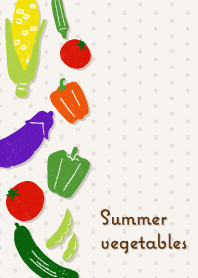 Various summer vegetables' Theme