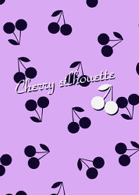Cherry silhouette -Purple-