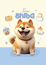Shiba Inu dog : morning