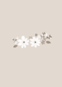 モノトーンなお花の着せ替え