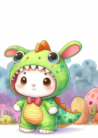 cute little round rabbit_15