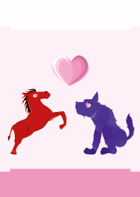 ekst Red (Horse) Love Blue (Dog)