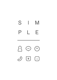 SIMPLE / white.
