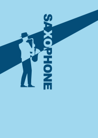 sax. playing sky blue