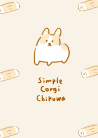 simple Corgi Chikuwa beige.
