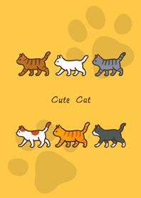 Cat taking a walk(sunrise yellow)