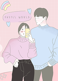 Minimal Story: Pastel couple