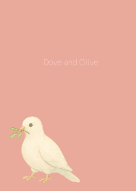 Dove & Olive on pink & blue