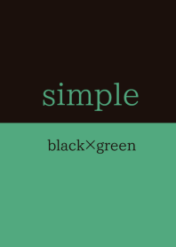 simple black and green theme.