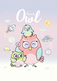 นกฮูก สีพาสเทลน่ารัก