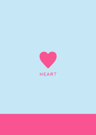 Pink & Blue - Simple Heart