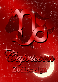 12 constellations capricorn red