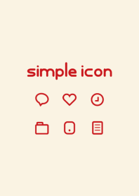 Simple icon [SmokyBeige] No.122