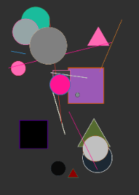 Charcoal Vibrant Geometric 2