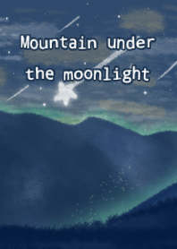 mountain under the moonlight