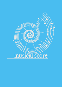musicalscore Pastel blue