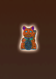 Good luck Orange invincible cat