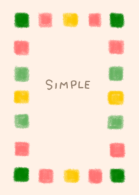 Simple with a crayon square 3