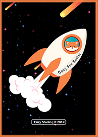 Cozy Fox Rocket to the Galaxy