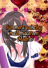 夏のお絵描きメイドマカロンマドラス