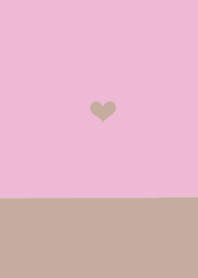 Pink beige and heart