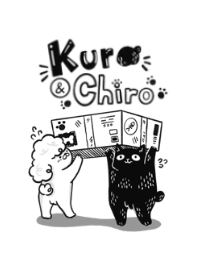 Kuro&Chiro in black and white